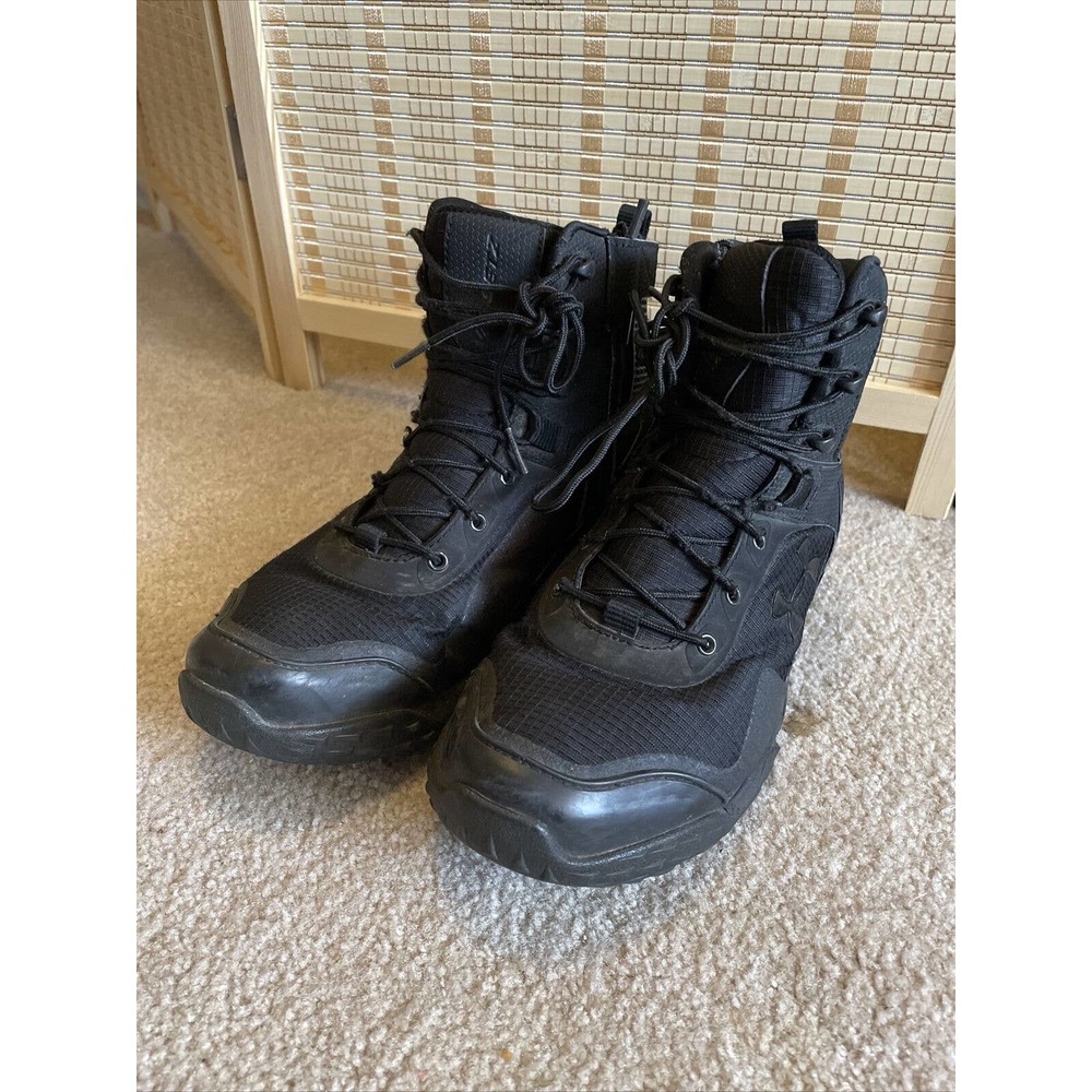 Under Armour Valsetz RTS Side Zip Tactical Boot 1257847 Black Size 8 Pin Hole